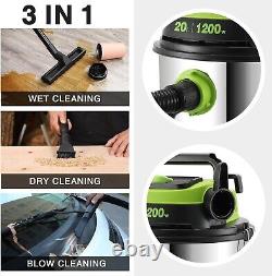 1200W 20L Wet and Dry Vacuum Cleaner Powerful Industrial Dust Extractor with HEPA