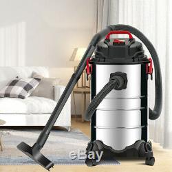 1200W 30L 4-in-1 Wet&Dry Vacuum Cleaner Dust Extractor Stainless Steel Tank