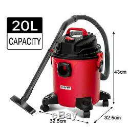 20L 1100W Wet & Dry Vacuum Cleaner 3-in-1 Barrel Vacuum Cleaner Dust Extractor