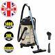 30 Litre Wet & Dry Vacuum Cleaner With Blower 1400 Watt Stainless Steel Cylinder