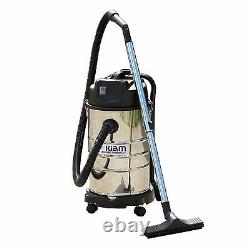 30 Litre Wet & Dry Vacuum Cleaner with Blower 1400 Watt Stainless Steel cylinder