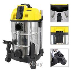 30L 1600W WET DRY Vacuum Cleaner 2 in 1 Blower Vac with Integrated Power Socket