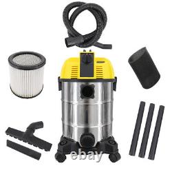 30L 1600W Wet Dry Vacuum Cleaner Water Dirt 2 in 1 Blower Vac with HEPA Filter
