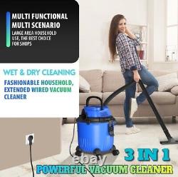 5000W Wet and Dry Vacuum Vac Cleaner Industrial 15L 3 in 1 Portable Blower UK