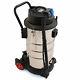 60l /1.400w Industrial Vacuum Cleaner Wet & Dry Stainless Steel Washable Filters