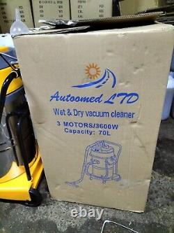 70L Industrial Vacuum Cleaner Wet Dry Floor Commercial Clean 3600W