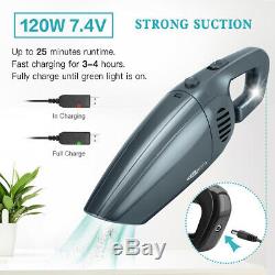 9000pa Cordless Wet & Dry Car Vacuum Cleaner Powerful Handheld Rechargeable Home