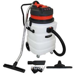 90L 3000W Industrial Vacuum Cleaner Wet Dry Floor Track Nozzle Commercial Clean