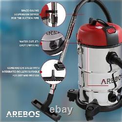 AREBOS Industrial Vacuum Cleaner 4IN1 Industrial Vacuum Cleaner Wet Dry 30L