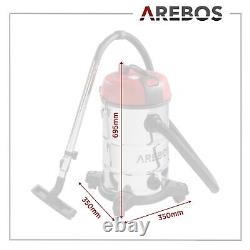 AREBOS Industrial Vacuum Cleaner 4IN1 Industrial Vacuum Cleaner Wet Dry 30L