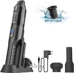 Bagotte Handheld Vacuum, 12000pa Powerful Suction Wet & Dry Vacuum Cleaner 35min