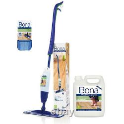 Bona Timber Spray Mop Complete + 4L Refill Formula + 2 Pads Wet and Dry