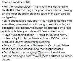 Brand new Karcher Wd 3 Home Corded Wet & Dry Vacuum 17L + extras RRP £130