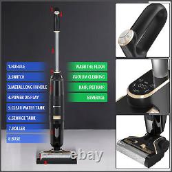 Cordless Hoover Upright Vacuum Cleaner Steam 5000W Wet Dry Bagless Floor Cleaner