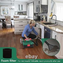 Cordless Wet Dry Vacuum Cleaner 18V 15L 3-in-1 Blower HEPA Filter Battery Charge