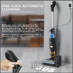 Cordless Wet Dry Vacuum Cleaner and Mop Washer for Hard Floors, Digital Display