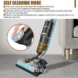 Cordless Wet/Dry Vacuum and Hard Floor Washer with Self Cleaning Household