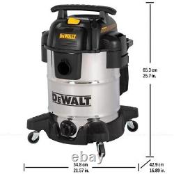 DEWALT Wet & Dry Corded Stainless Steel Vacuum Cleaner 38L with 2.1m Hose DXV38S