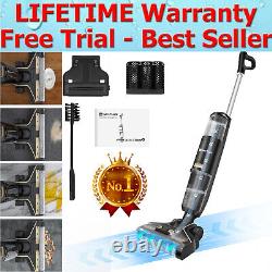 Digital Display Cordless Wet-Dry Vacuum Cleaner and Mop for Hard Floors, Pet Hair