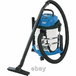 Draper 20L 1250W Wet and Dry Vacuum Cleaner With Stainless Steel Tank 240v