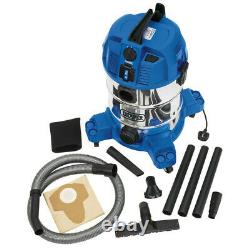 Draper 30L Wet & Dry Vacuum Cleaner With Power Tool Socket 230V