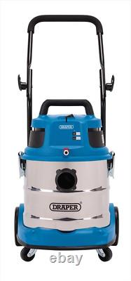 Draper 75442 20L 1500W 230V Wet and Dry Shampoo/Vacuum Cleaner 230 V, Blue