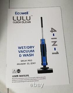 ECOWELL P03 Cordless Wet Dry Multi-Surface Vacuum Cleaner LULU QuickClean P03