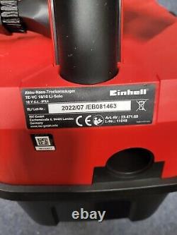 Einhell TE-VC 18/10 Li 18v Cordless Mini Wet and Dry Vacuum Cleaner 10L 2 x 2.5a