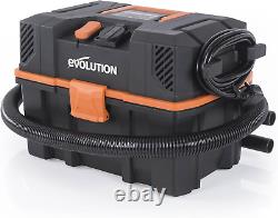 Evolution Power Tools R15VAC Vacuum Cleaner Wet and Dry Vac, Portable and Lightw