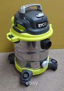 Ex Display Ryobi RVC-1220I-G 20L 1250W Stainless Steel Wet & Dry Vacuum