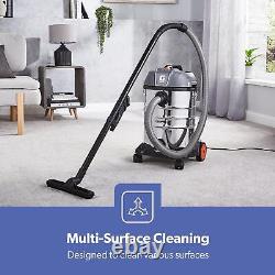 GEEPAS 1400W Vacuum Cleaner Wet and Dry Bagless 30L Cylinder Powerful Cleaning