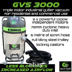 GVS 3000w Gutter Vacuum Industrial Gutter Cleaning Machine with 5 Metre Hose