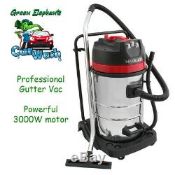 Gutter Vacs 3000w 80L Guttervac Gutter Industrial Vacuum Cleaner Wet and Dry