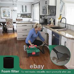 HYCHIKA Cordless Wet and Dry Vacuum Cleaner 18V/15L, 3-IN-1 Vacuum Cleaner with