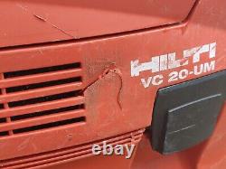 Hilti VC20 UM 110v Wet & Dry Vacuum Dust Extractor Vac hose M class hoover Site