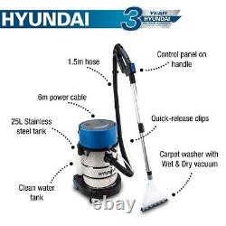 Hyundai 1200W 2-in-1 Wet & Dry Vacuum and Upholstery Cleaner / Carpet Cleaner