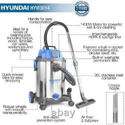 Hyundai 1400W 3 IN 1 Wet & Dry HEPA Filtration Electric Vacuum Cleaner HYVI3014