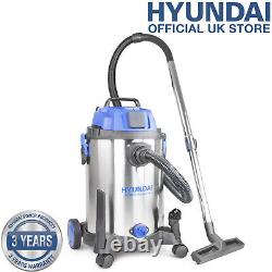 Hyundai Wet & Dry Vac Industrial Vacuum Cleaner 30L Blower 1400W Front socket