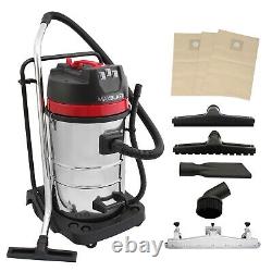 Industrial Vacuum Cleaner 80L Wet & Dry 3000W Stainless Steel Commercial Hoover