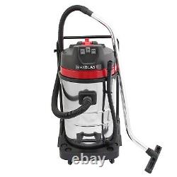 Industrial Vacuum Cleaner 80L Wet & Dry 3000W Stainless Steel Commercial Hoover