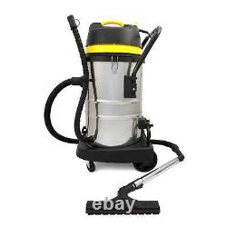 Industrial Wet & Dry Vacuum Cleaner & Attachments, Powerful 1400W, 60 Litre