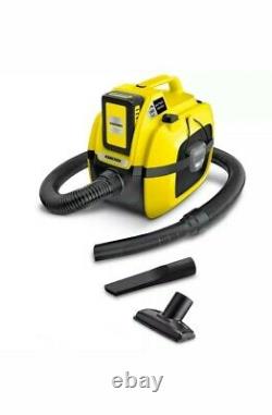 Karcher WD 1 18v Cordless Wet and Dry Vacuum Cleaner compact battery set