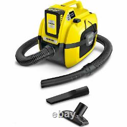 Karcher WD1 Cordless Wet & Dry Vacuum Cleaner + battery