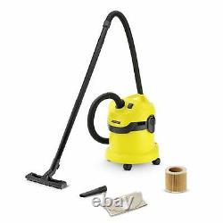 Karcher WD2 Tough Vac, Wet and Dry Vaccum Cleaner Yellow