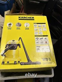 Karcher WD3 Yellow Wet and Dry Vacuum Cleaner