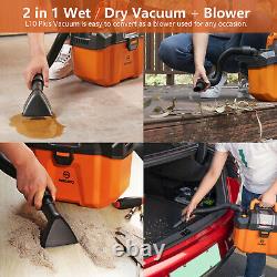 MOOSOO Cordless Wet Dry Vacuums with Battery Rechargeable 17KPA for Car RV Pet