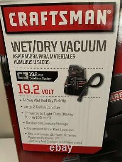 NEW CRAFTSMAN 917598 C3 19.2V WET/DRY VAC VACUUM/BLOWER BARE TOOL With ATTACHMENTS