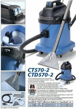 New Numatic CTD570-2 Twin Motor Commercial CARPET CLEANING Car Valeting Vacuum