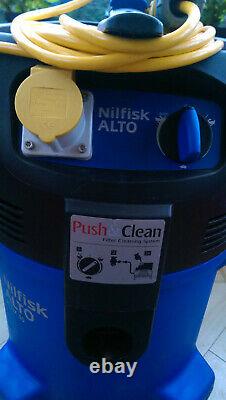 Nilfisk Alto Attix 30 1500W Wet & Dry Dust extractor & Hose 110V TOOL ACTIVATED