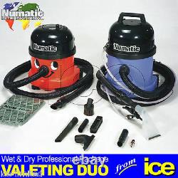 Numatic NRV 200-22 Dry Vacuum & CT 370-2 Wet Extraction Upholstery Valet Cleaner
